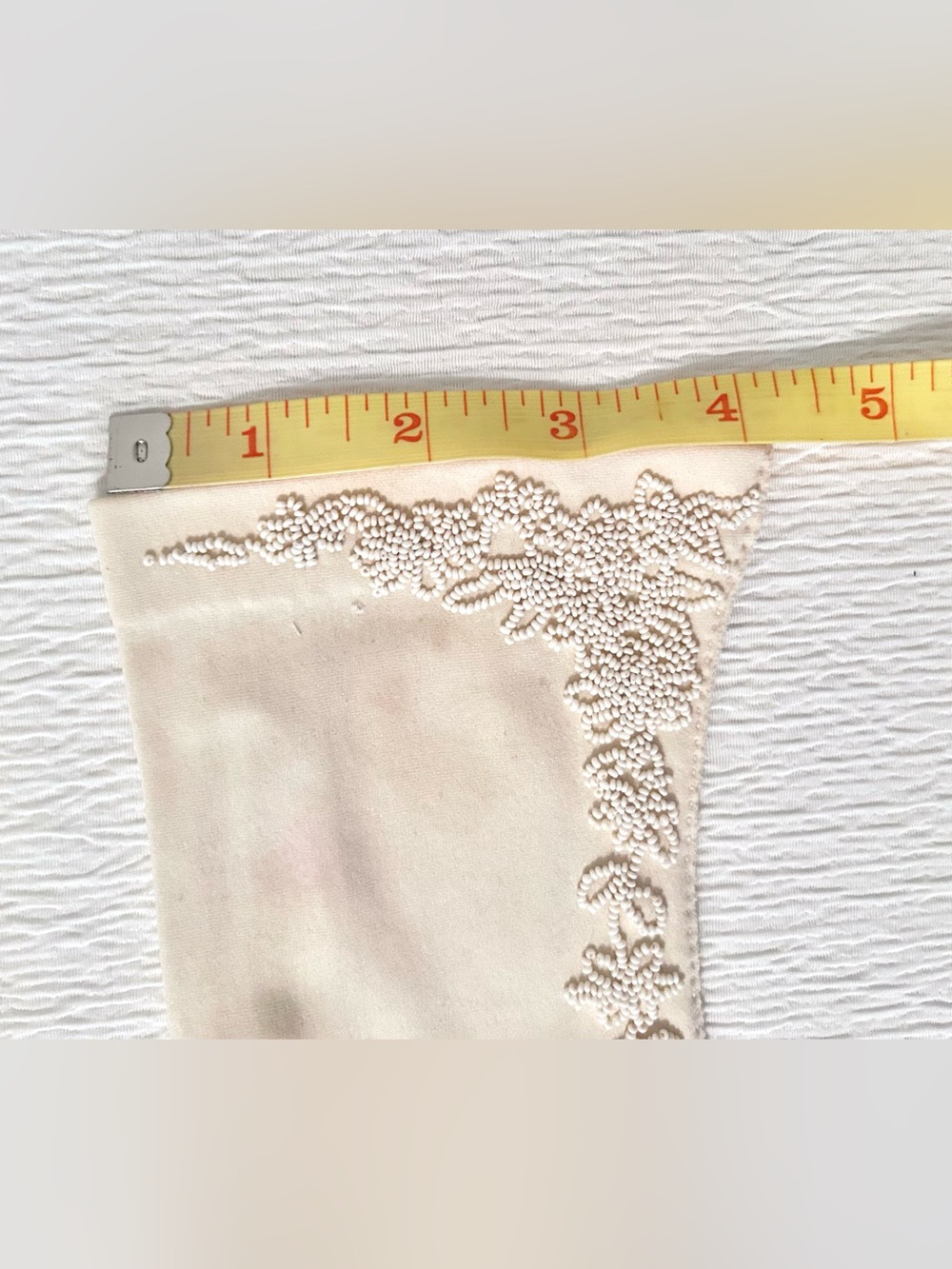 Women’s Elegant Vintage Off White Beaded Wedding Gloves - Picture 8 of 10